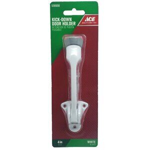 ACE Kick Down Door Holder White   4"  #5295050